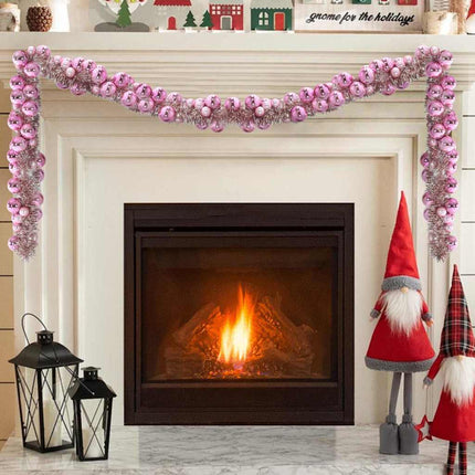 Julkulagirland Rosa 186 cm Polystyren