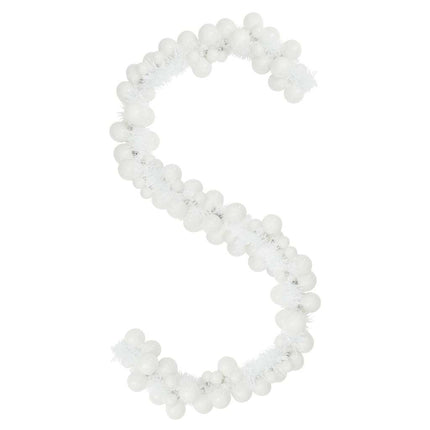 Julkulagirland Vit 186 cm Polystyren