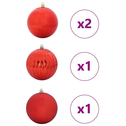 Julkula Set XXL 4 pcs Röd Plast