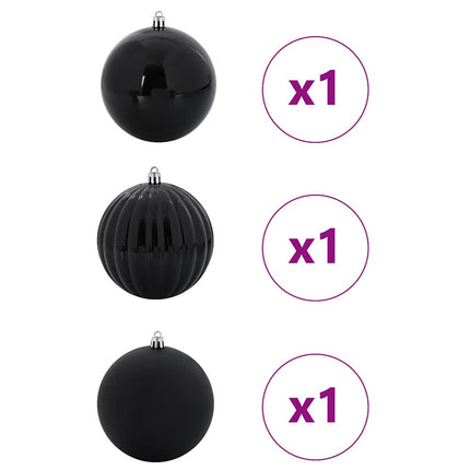 Julkula Set XXL 3 pcs Svart Plast