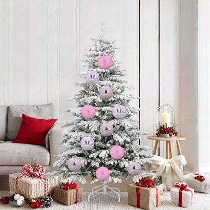 Julfirande Kulset XL 9 st Rosa Ø 15 cm Plast LED-lampor