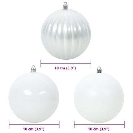 Julkulor Set XL 15 pcs Vit Plast