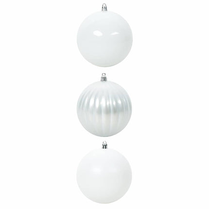 Julgranskulor Set XXL 3 pcs Vit Plast