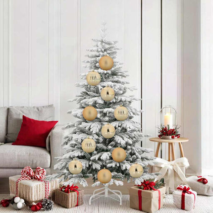 Julfirande Kulset XL 9 st Guld Ø 15 cm Plast LED-lampor