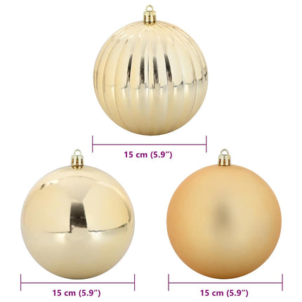 Julfirande Kulset XL 9 pcs Guld Plast