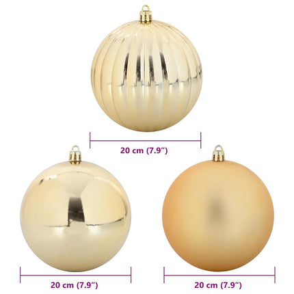 Julgranskulor Set XXL 4 pcs Guld Plast