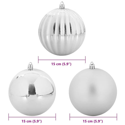 Julgirland Set XL 9 pcs Silver Plast