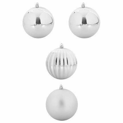 Julkulssats XXL 4 pcs Silver Plast