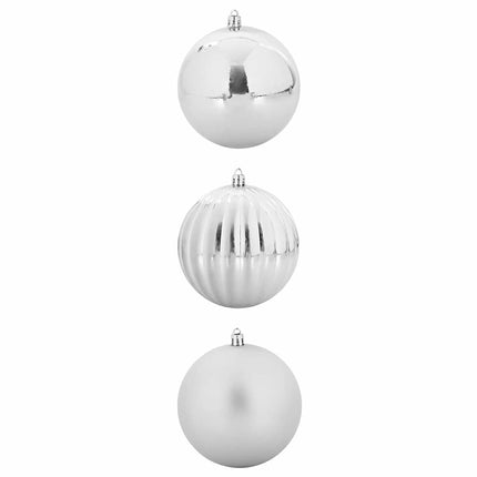 Julgransprydnad Set XXL 3 pcs Silver Plast