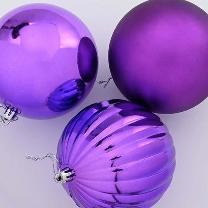 Julprydnad Set XL 15 pcs Lila Plast