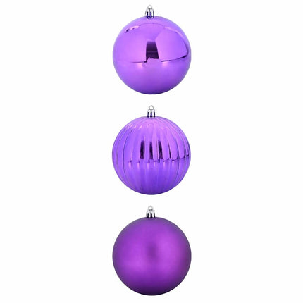Julgranskulor Set XXL 3 pcs Lila Plast