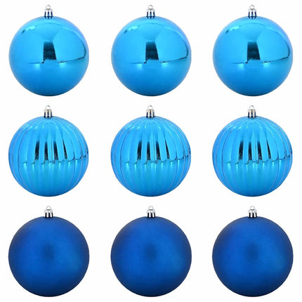 Julpryddset XL 9 pcs Blå Plast