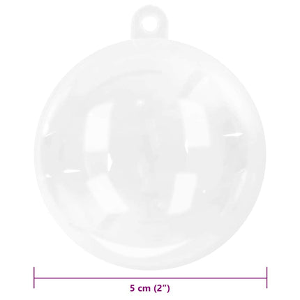 Julprydnad Set 200 pcs Transparent Ø 5 cm