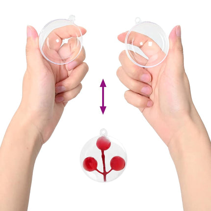 Julprydnad Set 100 pcs Transparent Ø 10 cm