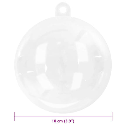 Julprydnad Set 100 pcs Transparent Ø 10 cm