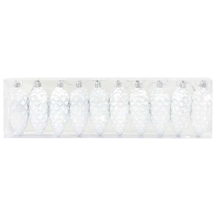 Julgran Kottboll 40 pcs Vit Plast