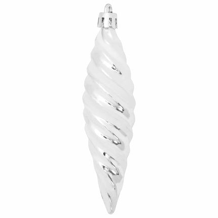 Jul Spiralformad Kula 40 st Silver 3 x 11 cm Plast LED-lampor