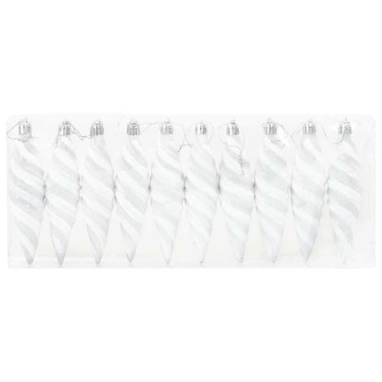 Jul Spiralformad Kula 40 pcs Vit Plast