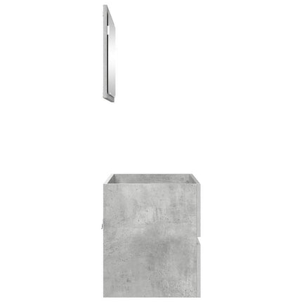 Badrumsmöbelset Betonggrå 60 x 38,3 x 45 cm Konstruerat trä