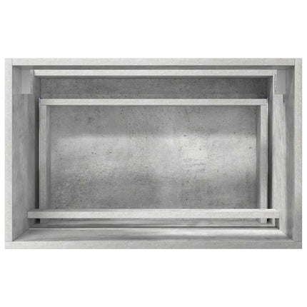 Badrumsmöbelset Betonggrå 60 x 38,3 x 45 cm Konstruerat trä