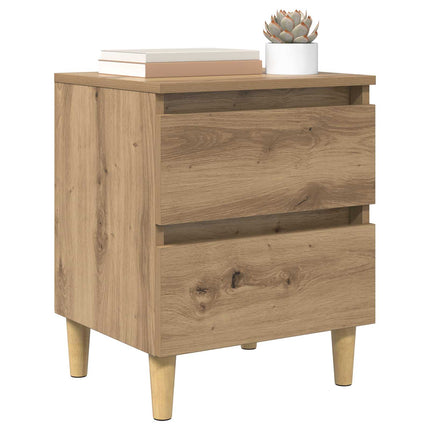 Sängskåp 2 pcs Artisan Ek 40 x 35 x 50 cm Konstruerat trä