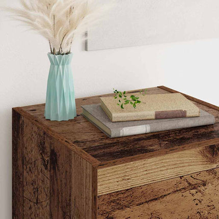 Sideboard Gammalt trä 34,5 x 34 x 90 cm Konstruerat trä