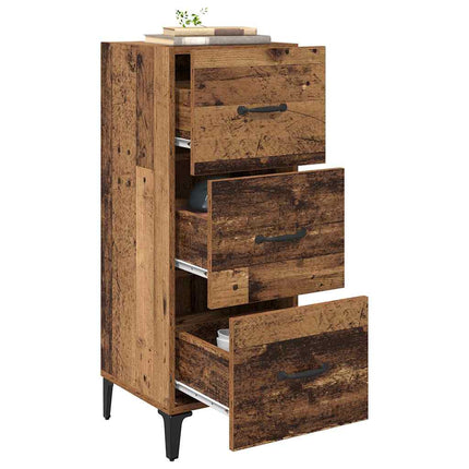 Sideboard Gammalt trä 34,5 x 34 x 90 cm Konstruerat trä