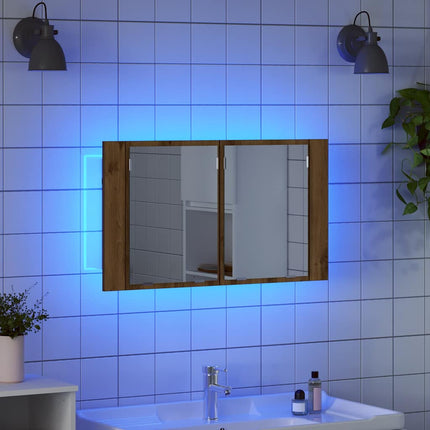 Badrumsspegelskåp Artisan Ek 80 x 12 x 45 cm Konstruerat trä