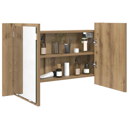 Badrumsspegelskåp Artisan Ek 80 x 12 x 45 cm Konstruerat trä