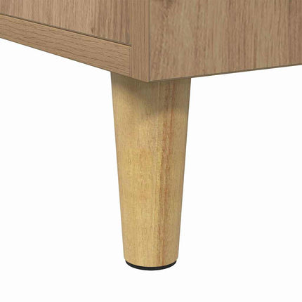 Skrivbord med hylla Artisan Ek 140 x 50 x 75 cm Konstruerat trä