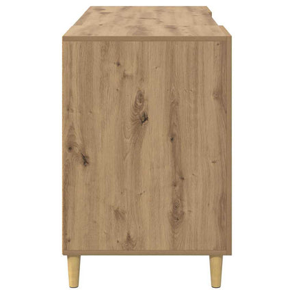 Skrivbord med hylla Artisan Ek 140 x 50 x 75 cm Konstruerat trä