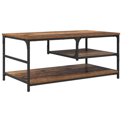 Kaffeebord Gammalt trä 90 x 49 x 40 cm Konstruerat trä