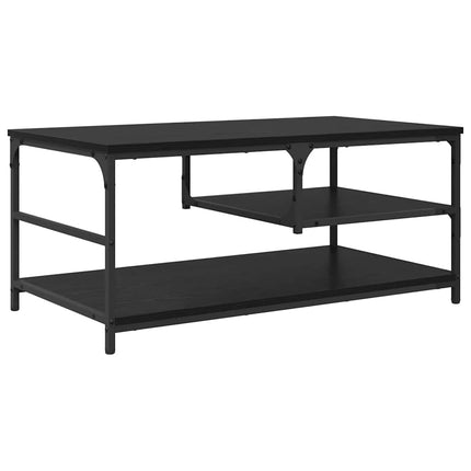 Kaffeebord Svart Ek 90 x 49 x 40 cm Konstruerat trä