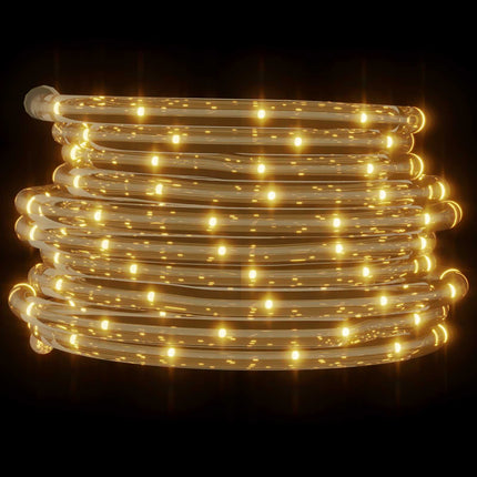 Ljuslina med 2400 LED-lampor Varmvit 100 m PVC