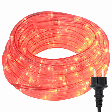 Ljuslina med 1200 LED-lampor Röd 50 m PVC