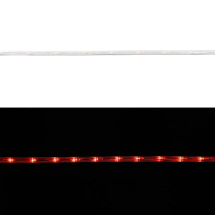 Ljuslina med 2400 LED-lampor Röd 100 m PVC