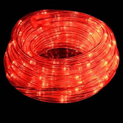 Ljuslina med 2400 LED-lampor Röd 100 m PVC