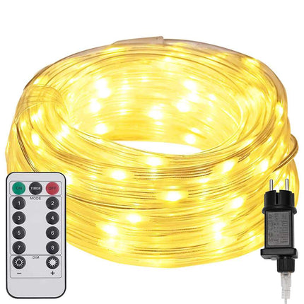 Ljuslina med 120 LED-lampor Varmvit 5 m PVC