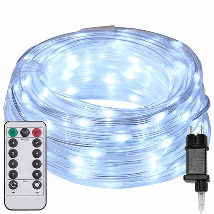 Ljuslina med 120 LED-lampor Kall Vit 5 m PVC