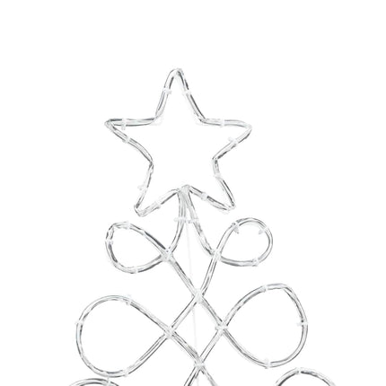 Julgran formad ljus Flerfärgsdesign 78 x 58 cm PVC