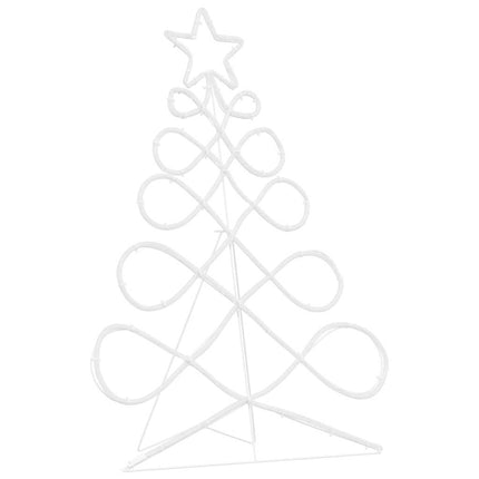Julgran formad ljus Flerfärgsdesign 78 x 58 cm PVC