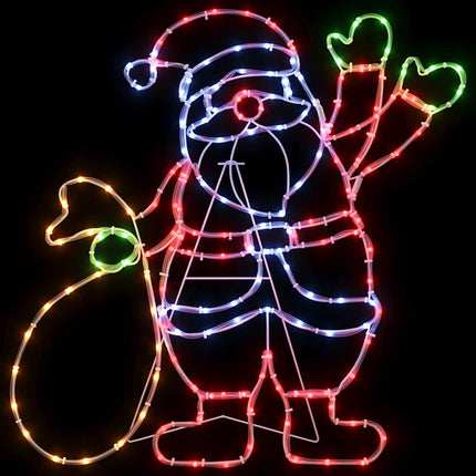 Jultomte Ljus Flerfärgsdesign 58.5 x 60 x 1.3 cm Järn