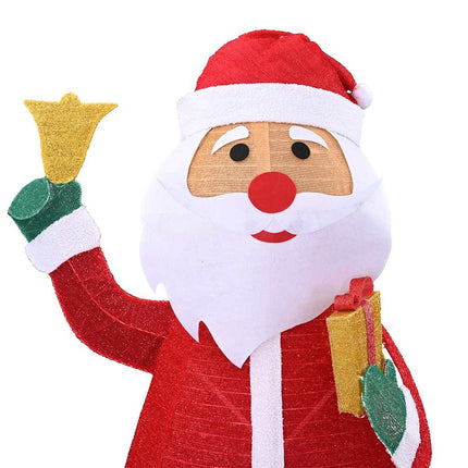 Jultomte med 200 LED-lampor Varmvit 100 x 180 cm tyg