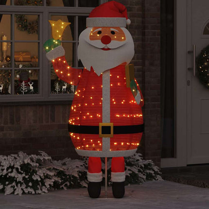 Jultomte med 200 LED-lampor Varmvit 100 x 180 cm tyg