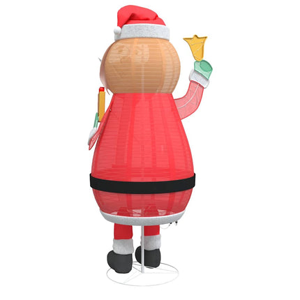 Jultomte med 200 LED-lampor Varmvit 100 x 180 cm tyg