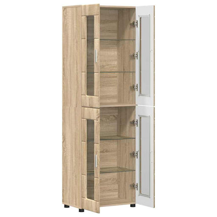 Skåp FLORIN 60 x 35 x 182 cm Sonoma-ek Konstruerat trä