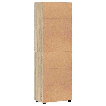 Skåp med dörr FLORIN Sonoma-ek 60 x 35 x 182 cm Konstruerat trä