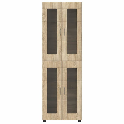 Skåp med dörr FLORIN Sonoma-ek 60 x 35 x 182 cm Konstruerat trä