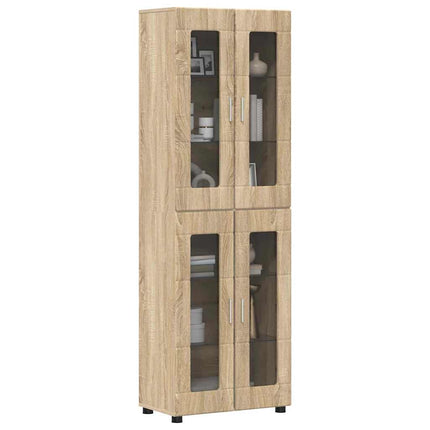 Skåp FLORIN 60 x 35 x 182 cm Sonoma-ek Konstruerat trä
