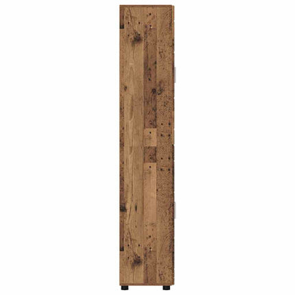 Skåp FLORIN Gammalt trä 60 x 35 x 182 cm Konstruerat trä